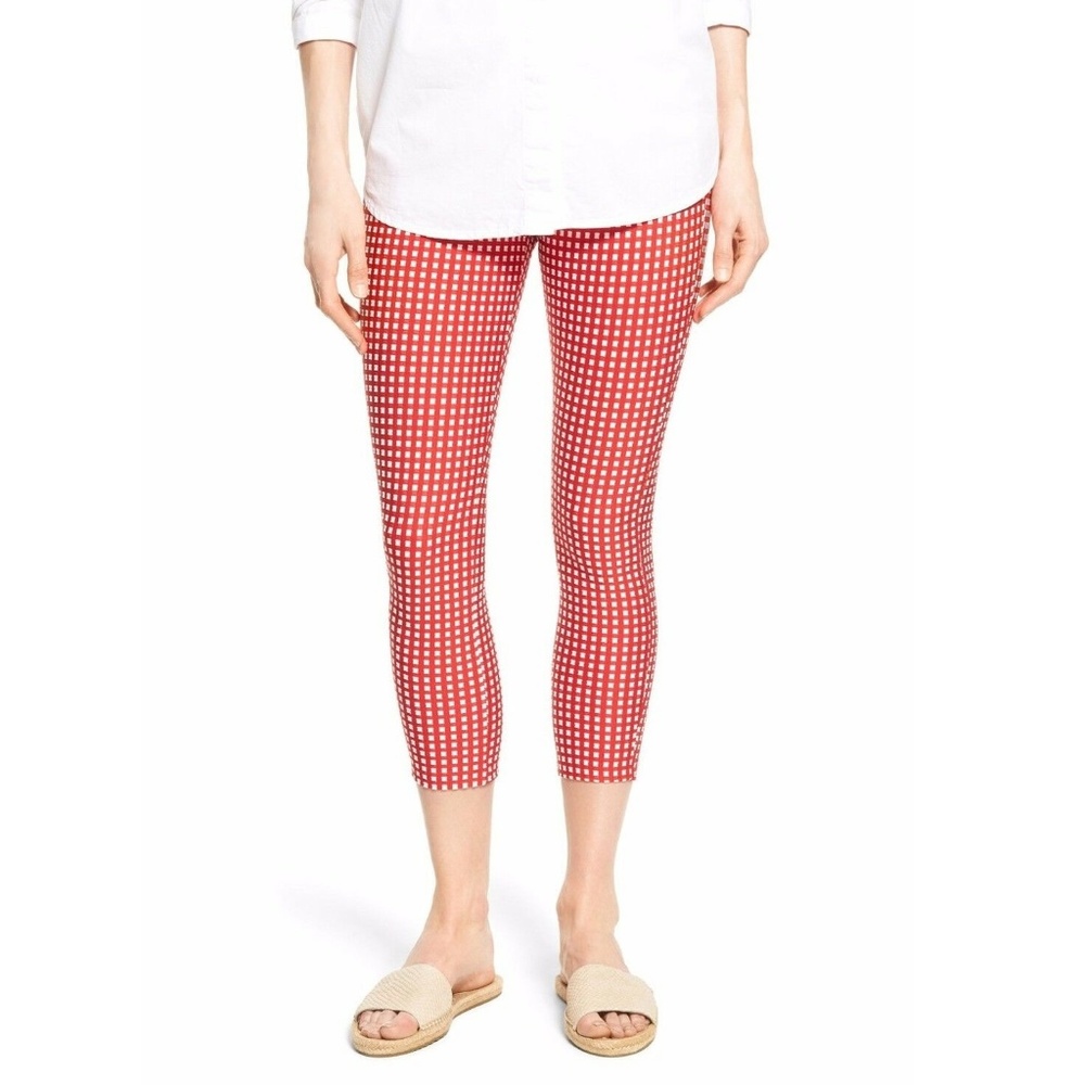 Checkered Capri Leggings
